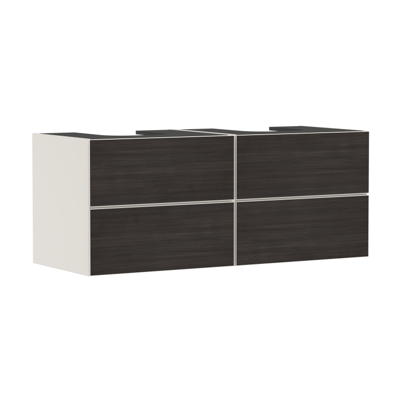 Szafka pod umywalki wpuszczane w blat/nablatowe z 4 szufladami 1370/550, Piaskowy Beż Matowy Xevolos E HANSGROHE 54197730