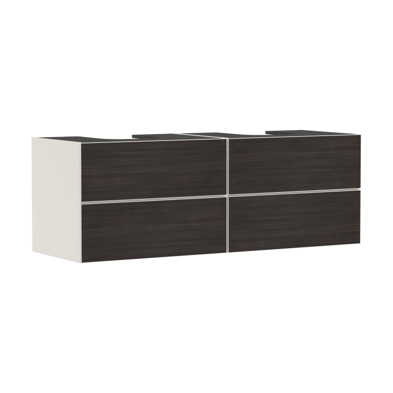Szafka pod umywalki wpuszczane w blat/nablatowe z 4 szufladami 1570/550, Piaskowy Beż Matowy Xevolos E HANSGROHE 54200730