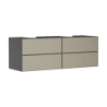 Szafka pod umywalki wpuszczane w blat/nablatowe z 4 szufladami 1570/550, Szary Łupek Matowy Xevolos E HANSGROHE 54201390