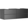 Szafka pod umywalki wpuszczane w blat/nablatowe z 4 szufladami 1570/550, Szary Łupek Matowy Xevolos E HANSGROHE 54201770