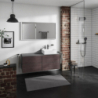 Blat 1370/550 z wycięciem po prawej stronie pod umywalkę wpuszczaną, szlifowaną Szary Łupek Matowy Xevolos E HANSGROHE 54206760