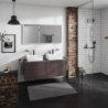 Blat 1370/550 z wycięciami pod 2 umywalki wpuszczane, szlifowaną Szary Łupek Matowy Xevolos E HANSGROHE 54207760