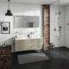 Blat 1370/550 z wycięciami pod 2 umywalki wpuszczane, szlifowaną Piaskowy Beż Matowy Xevolos E HANSGROHE 54207780