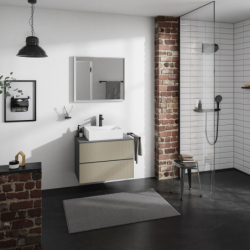 Blat 780/550 z wycięciem na środku pod umywalkę wpuszczaną, szlifowaną Szary Łupek Matowy Xevolos E HANSGROHE 54208760