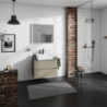 Blat 780/550 z wycięciem na środku pod umywalkę wpuszczaną, szlifowaną Szary Łupek Matowy Xevolos E HANSGROHE 54208760