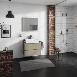 Blat 780/550 z wycięciem na środku pod umywalkę wpuszczaną, szlifowaną Szary Łupek Matowy Xevolos E HANSGROHE 54208760