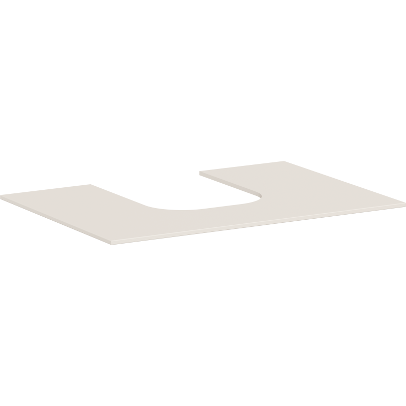 Blat 780/550 z wycięciem na środku pod umywalkę wpuszczaną, szlifowaną Piaskowy Beż Matowy Xevolos E HANSGROHE 54208780