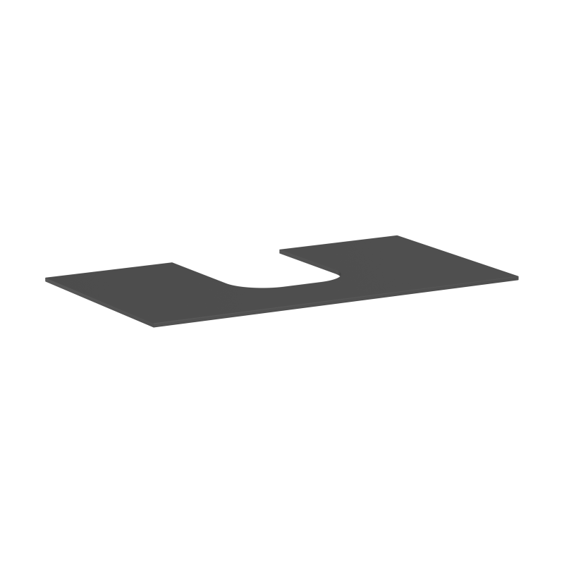 Blat 980/550 z wycięciem na środku pod umywalkę wpuszczaną, szlifowaną Szary Łupek Matowy Xevolos E HANSGROHE 54209760