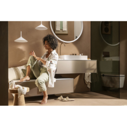 Blat 980/550 z wycięciem na środku pod umywalkę wpuszczaną, szlifowaną Piaskowy Beż Matowy Xevolos E HANSGROHE 54209780