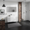 Blat 1180/550 z wycięciem na środku pod umywalkę wpuszczaną, szlifowaną Biały Matowy Xevolos E HANSGROHE 54210700