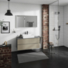 Blat 1180/550 z wycięciem na środku pod umywalkę wpuszczaną, szlifowaną Szary Łupek Matowy Xevolos E HANSGROHE 54210760