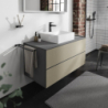 Blat 1180/550 z wycięciem na środku pod umywalkę wpuszczaną, szlifowaną Szary Łupek Matowy Xevolos E HANSGROHE 54210760