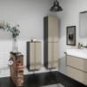 Szafka boczna średnia 400/360, drzwi lewe, Szary Łupek Matowy Xevolos E HANSGROHE 54214390
