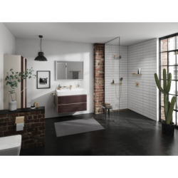 Szafka boczna wysoka 400/360, drzwi prawe, Piaskowy Beż Matowy Xevolos E HANSGROHE 54222730