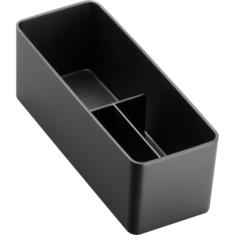 Duży pojemnik podstawowy 90/220 Czarny Matowy IntraStoris HANSGROHE 54226670