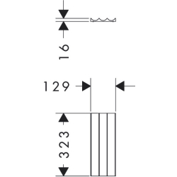 Organizer do szuflady 130/320 Ciemny Orzech IntraStoris HANSGROHE 54228630