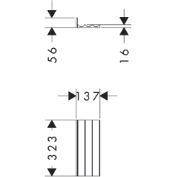 Zestaw organizerów 320 do szafki pod umywalkę 480/475 Ciemny Orzech IntraStoris HANSGROHE 54230630