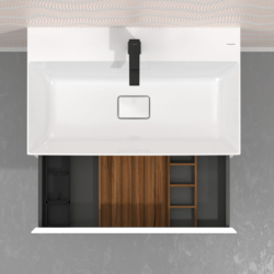 Zestaw organizerów 320 do szafek pod umywalkę 780/475, 780/550 i 1570/550 Ciemny Orzech IntraStoris HANSGROHE 54232630