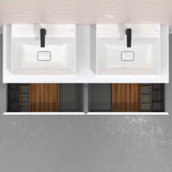 Zestaw organizerów 320 do szafek pod umywalkę 780/475, 780/550 i 1570/550 Ciemny Orzech IntraStoris HANSGROHE 54232630