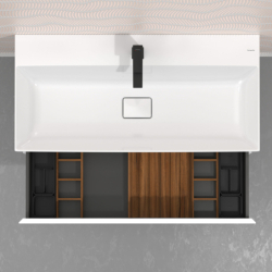 Zestaw organizerów 320 do szafek pod umywalkę 980/475 i 980/550 Ciemny Orzech IntraStoris HANSGROHE 54233630