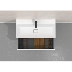 Zestaw organizerów 320 do szafek pod umywalkę 980/475 i 980/550 Ciemny Orzech IntraStoris HANSGROHE 54233630