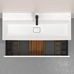 Zestaw organizerów 320 do szafek pod umywalkę 1180/475 i 1180/550 Ciemny Orzech IntraStoris HANSGROHE 54234630