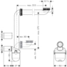 Syfon oszczędzający miejsce, umywalkowy, 50 mm HANSGROHE 54235000
