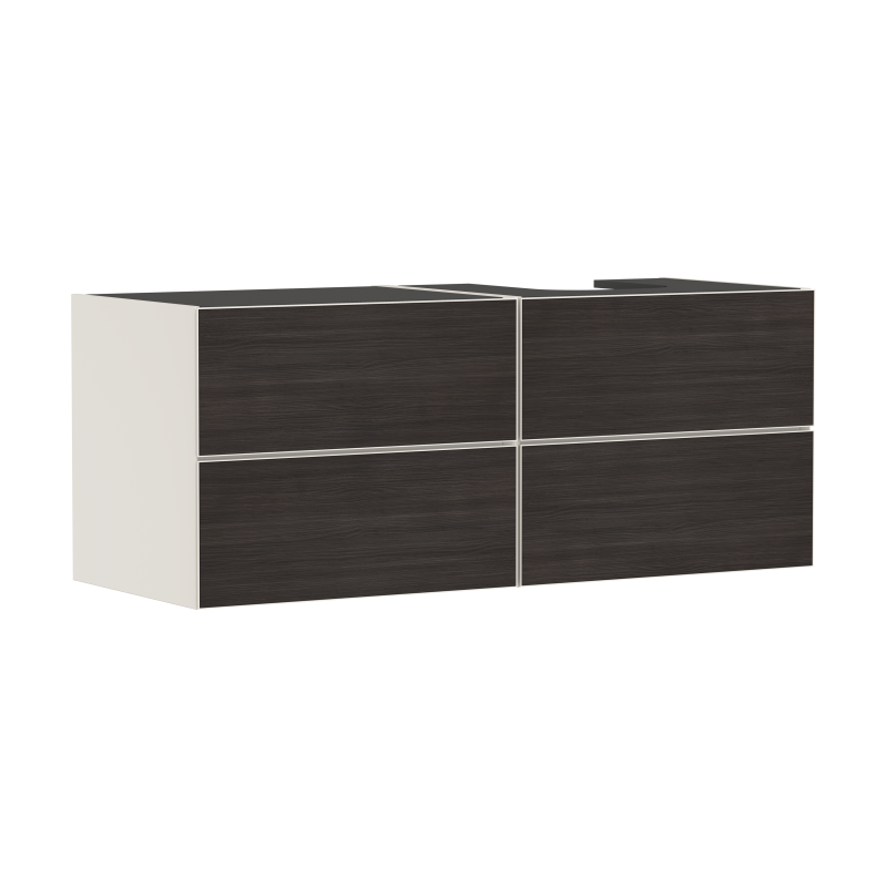 Szafka pod umyw wpuszczaną/nablatową po prawej stronie z 4 szufladami 1370/550, Piaskowy Beż Matowy Xevolos E HANSGROHE 54240730