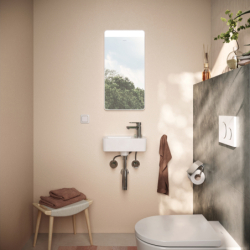 Lustro z górnym oświetleniem LED 360/30, włącznik ścienny Biały Matowy Xarita Lite Q HANSGROHE 54955700