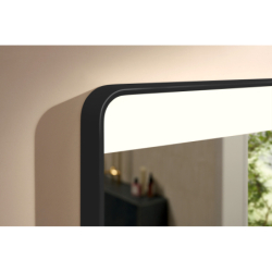Lustro z górnym oświetleniem LED 800/30, czujnik IR Czarny Matowy Xarita Lite Q HANSGROHE 54971670