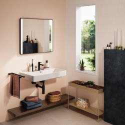 Lustro z bocznym oświetleniem LED 800/30, czujnik IR Czarny Matowy Xarita Lite Q HANSGROHE 54976670