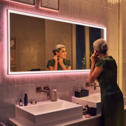 Lustro z oświetleniem LED 1600/50, pojemnościowy sensor dotykowy Biały Matowy Xarita E HANSGROHE 54983700