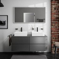 Lustro z oświetleniem LED 1400/50, pojemnościowy sensor dotykowy Biały Matowy Xarita E HANSGROHE 54984700