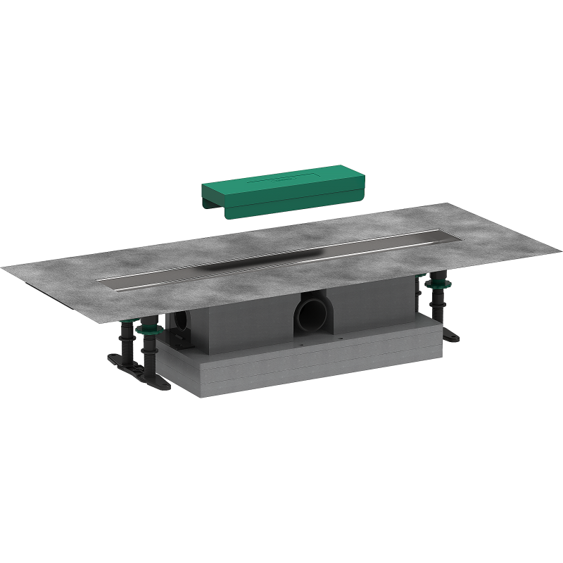 Kompletny zestaw do odpływów liniowych 600, standardowy uBox universal HANSGROHE 56022180