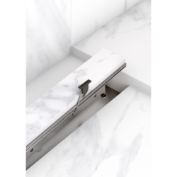 Element zewnętrzny odpływu liniowego 600 z możliwością przycięcia i do wyłożenia płytkami RainDrain Rock HANSGROHE 56029000