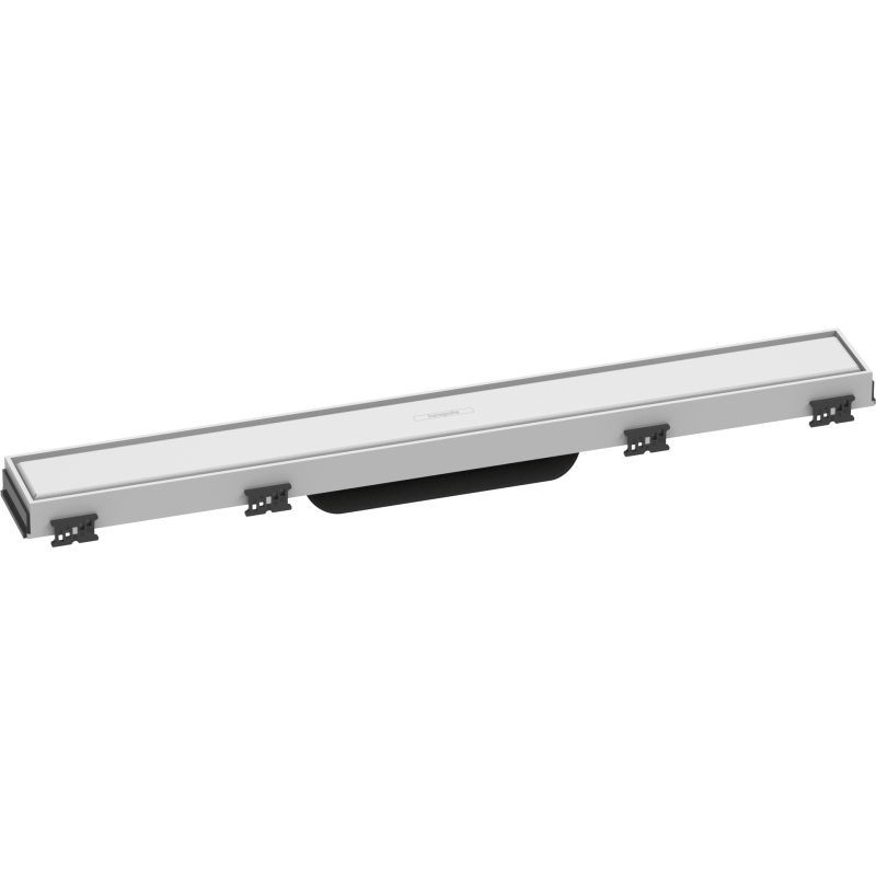 Element zewnętrzny odpływu liniowego 600 ze stelażem o regulowanej wysokości Biały Matowy RainDrain Match HANSGROHE 56036700