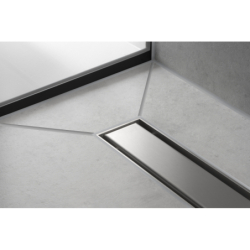 Element zewnętrzny odpływu liniowego 600 ze stelażem reg. wys. Stal Szlachetna Szczotkowana RainDrain Match HANSGROHE 56036800