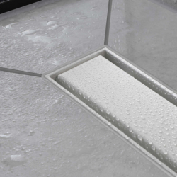 Element zewnętrzny odpływu liniowego 700 ze stelażem o regulowanej wysokości Biały Matowy RainDrain Match HANSGROHE 56037700