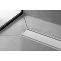 Element zewnętrzny odpływu liniowego 800 ze stelażem o regulowanej wysokości Biały Matowy RainDrain Match HANSGROHE 56038700