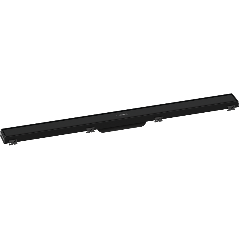 Element zewnętrzny odpływu liniowego 900 ze stelażem o regulowanej wysokości Czarny Matowy RainDrain Match HANSGROHE 56040670