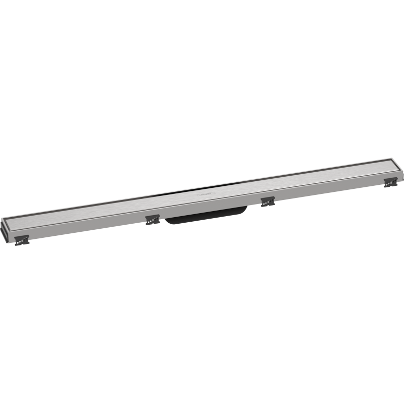 Element zewnętrzny odpływu liniowego 900 ze stelażem reg. wys. Stal Szlachetna Szczotkowana RainDrain Match HANSGROHE 56040800