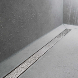 Element zewnętrzny odpływu liniowego 900 ze stelażem reg. wys. Stal Szlachetna Szczotkowana RainDrain Match HANSGROHE 56040800