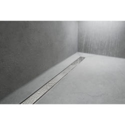 Element zewnętrzny odpływu liniowego 1000 ze stelażem reg. wys. Stal Szlachetna Szczotkowana RainDrain Match HANSGROHE 56041800