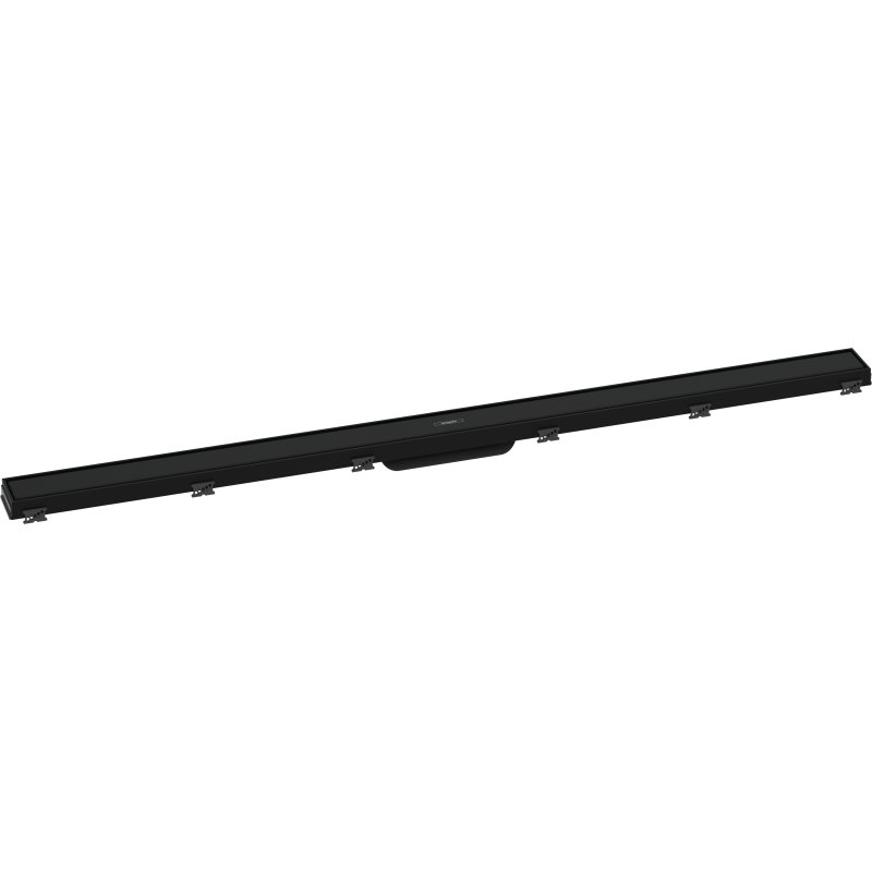 Element zewnętrzny odpływu liniowego 1200 ze stelażem o regulowanej wysokości Czarny Matowy RainDrain Match HANSGROHE 56042670
