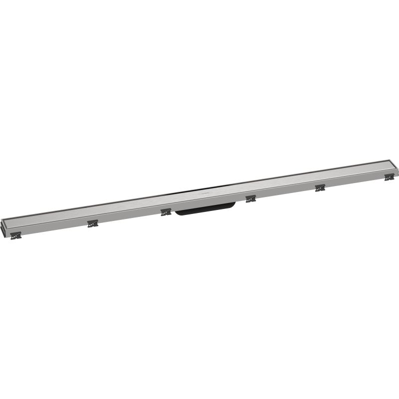 Element zewnętrzny odpływu liniowego 1200 ze stelażem reg. wys. Stal Szlachetna Szczotkowana RainDrain Match HANSGROHE 56042800