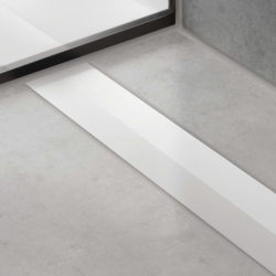 Element zewnętrzny odpływu liniowego 800, montaż odsunięty od ściany Biały Matowy RainDrain Flex HANSGROHE 56044700