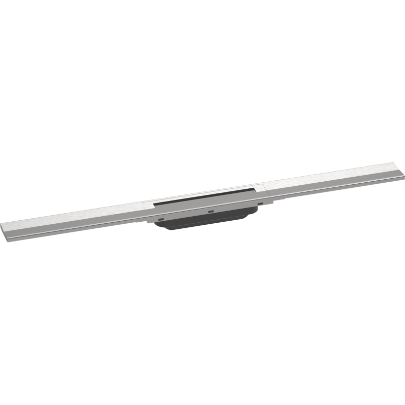 El. zew. odpływu liniowego 800, montaż odsunięty od ściany Stal Szlachetna Szczotkowana RainDrain Flex HANSGROHE 56044800