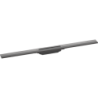 Element zewnętrzny odpływu liniowego 900, montaż odsunięty od ściany Czarny Chrom Szczotkowany RainDrain Flex HANSGROHE 56045340