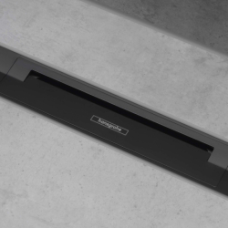 Element zewnętrzny odpływu liniowego 900, montaż odsunięty od ściany Czarny Matowy RainDrain Flex HANSGROHE 56045670