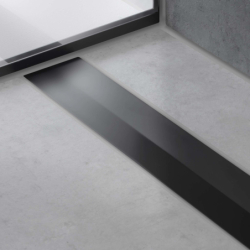 Element zewnętrzny odpływu liniowego 900, montaż odsunięty od ściany Czarny Matowy RainDrain Flex HANSGROHE 56045670